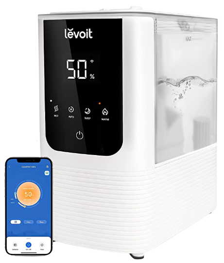 LEVOIT Oasis Mist Smart Cool and Warm Mist Humidifiers for Bedroom